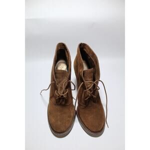 Vince Camuto Brown Suede Ankle Boots lace up - 8.5